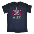 I Love My Awesome Wife Valentine - Mens Funny T-Shirt Tshirts