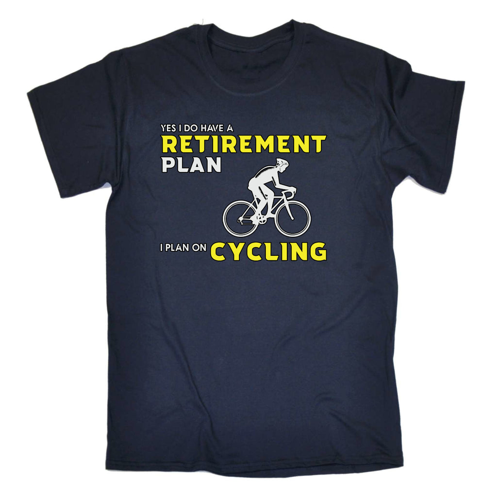 Retirement Plan V2 Cycling Bicycle Bike - Mens Funny T-Shirt Tshirts