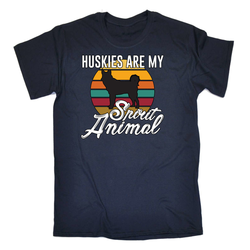 Huskies Spirit Dogs Dog Pet Animal - Mens Funny T-Shirt Tshirts