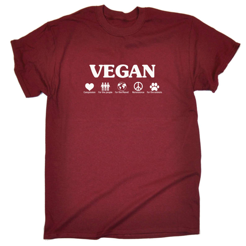 Vegan For The People Planet Animals Food - Mens Funny T-Shirt Tshirts
