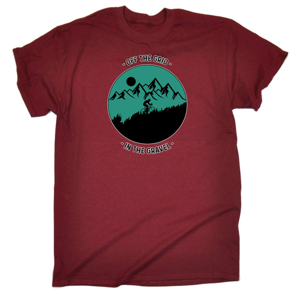 Off The Grid Into The Gravel Cycling Mountain Bike - Mens Funny T-Shirt Tshirts