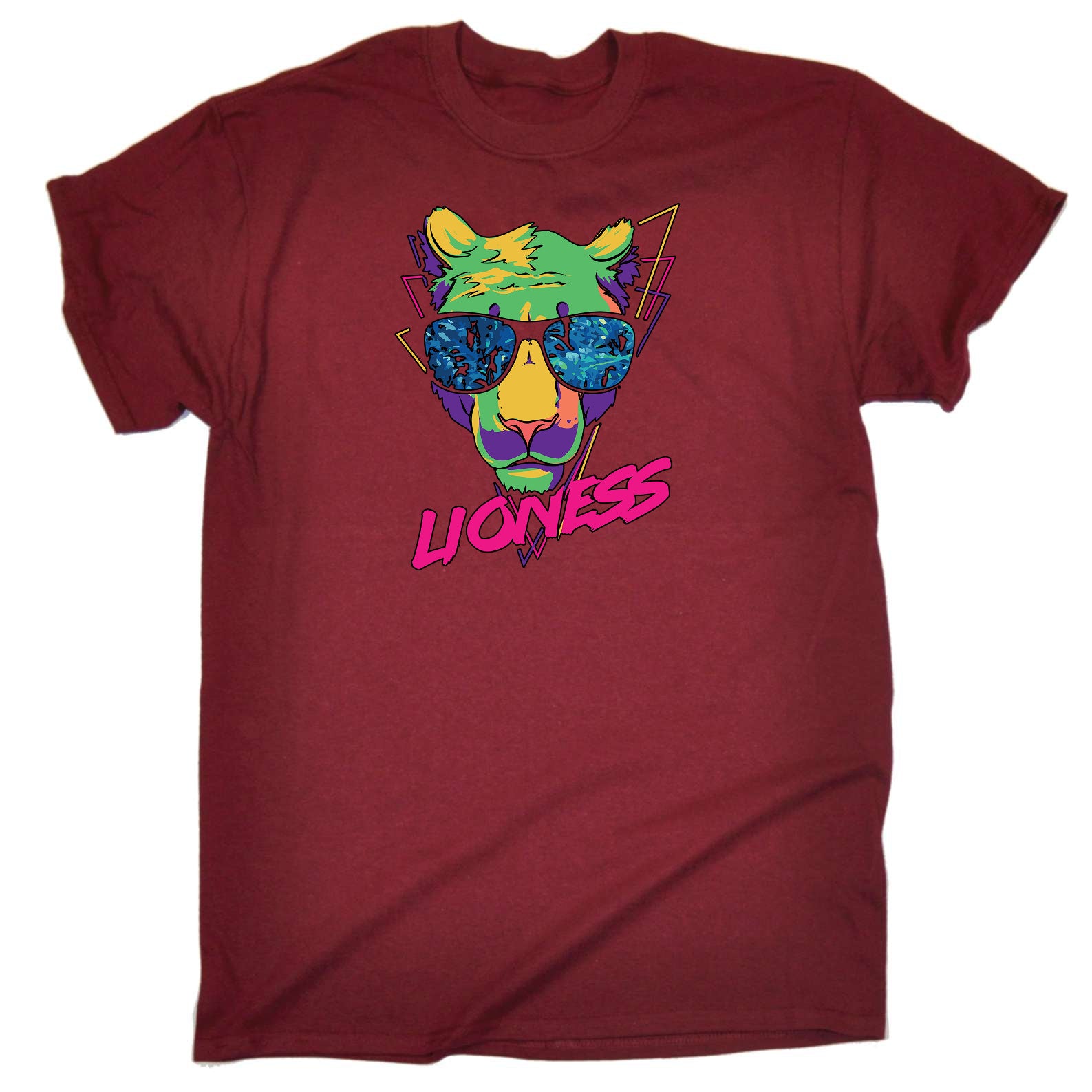 Lioness Retro Lion - Mens Funny T-Shirt Tshirts