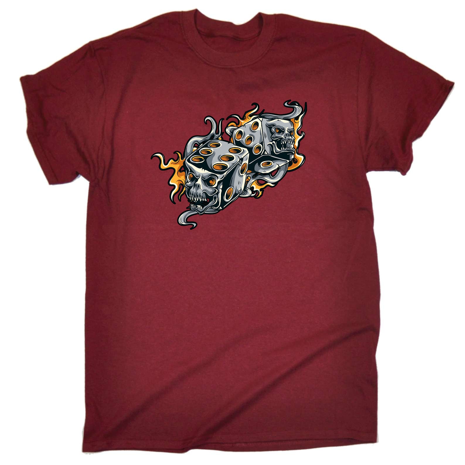Skull Dice - Mens Funny T-Shirt Tshirts