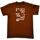 Just Want To Drink Beer And Jerk My Rod Fishing Fish - Mens Funny T-Shirt Tshirts