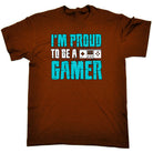 Im Proud To Be A Gamer Game - Mens Funny T-Shirt Tshirts