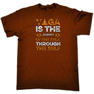 Yogo Is The Journey Of The Self - Mens Funny T-Shirt Tshirts