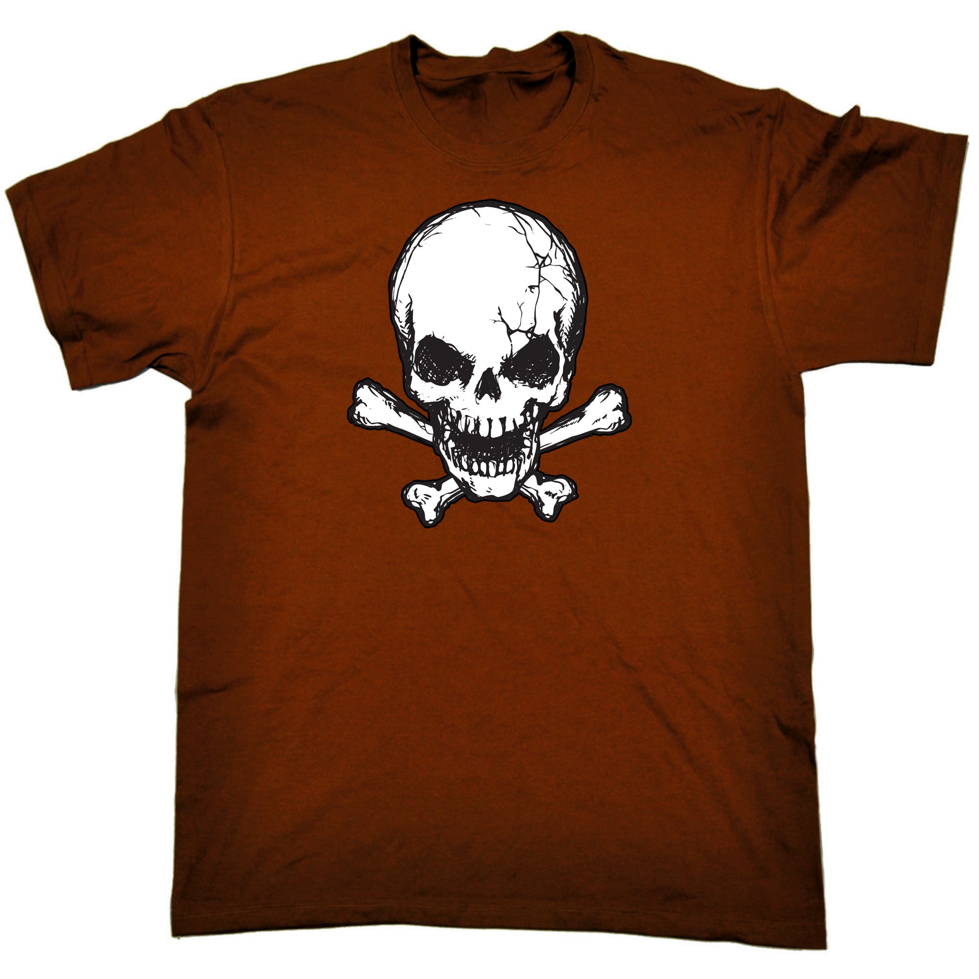 Skull And Crossbones - Mens Funny T-Shirt Tshirts