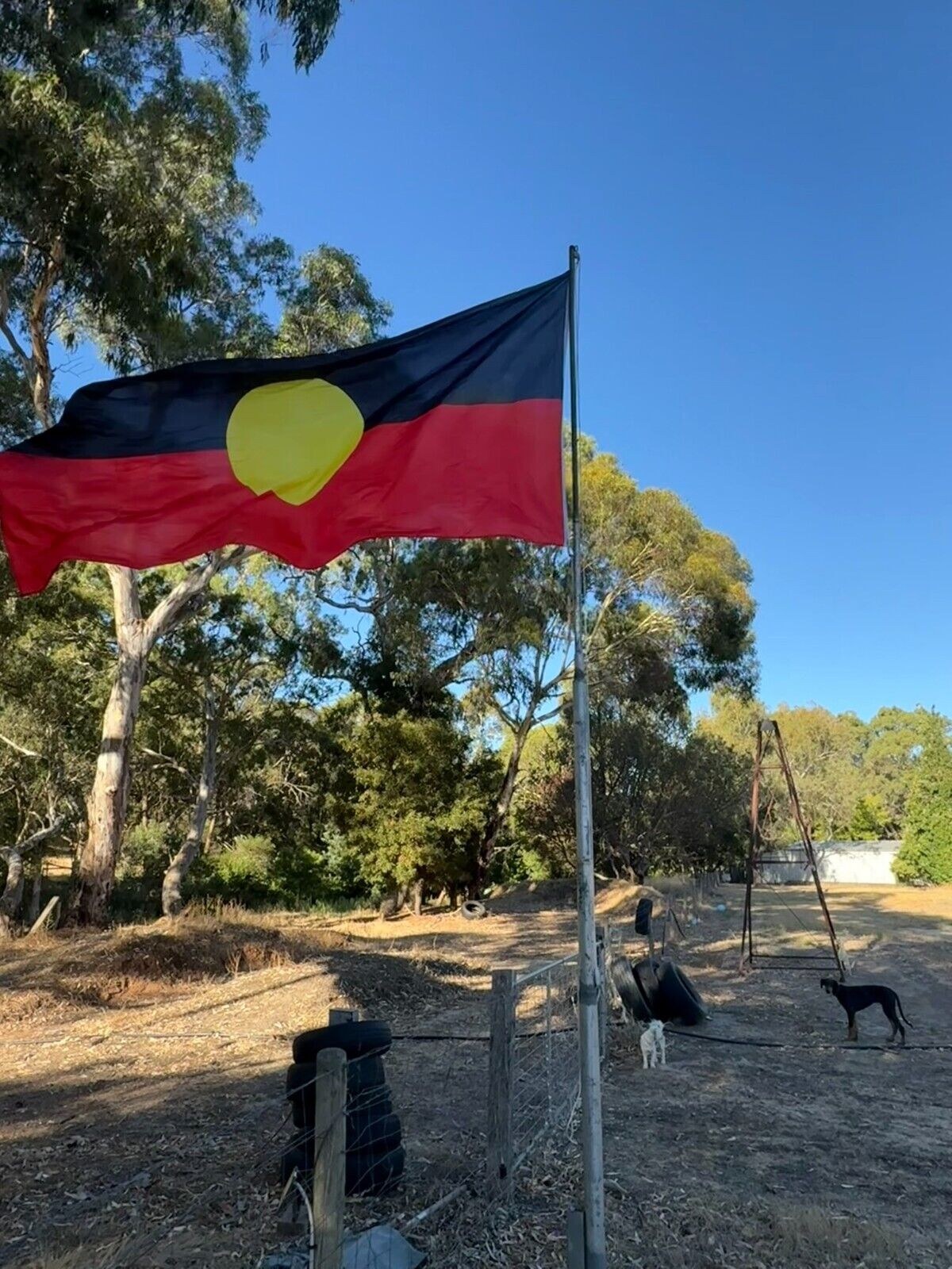 2 x LARGE ABORIGINAL Country Australia Flag Flags Outdoor Massive 5ft x 10ft