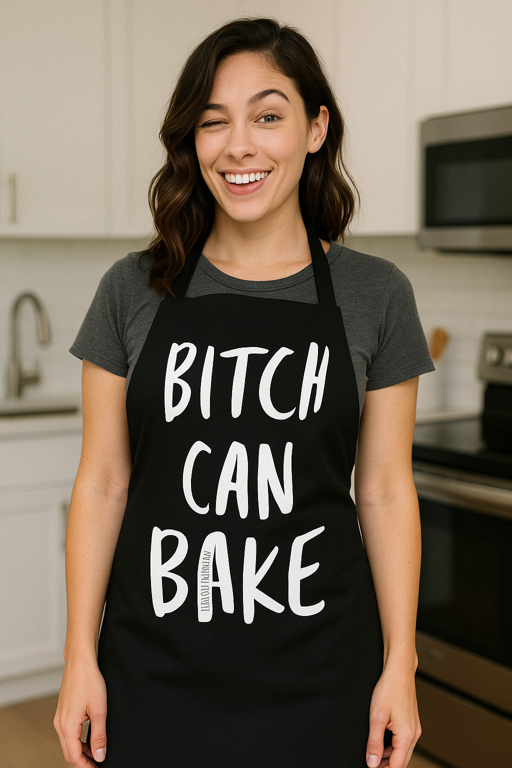 Bitch Can Bake Apron - Funny Aprons Premium Thick Quality Kitchen Christmas Gift