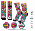 SUPER FAMILY FUN SOCKS Christmas Gifts Mum Dad Uncle Aunti Funny Birthday Gift