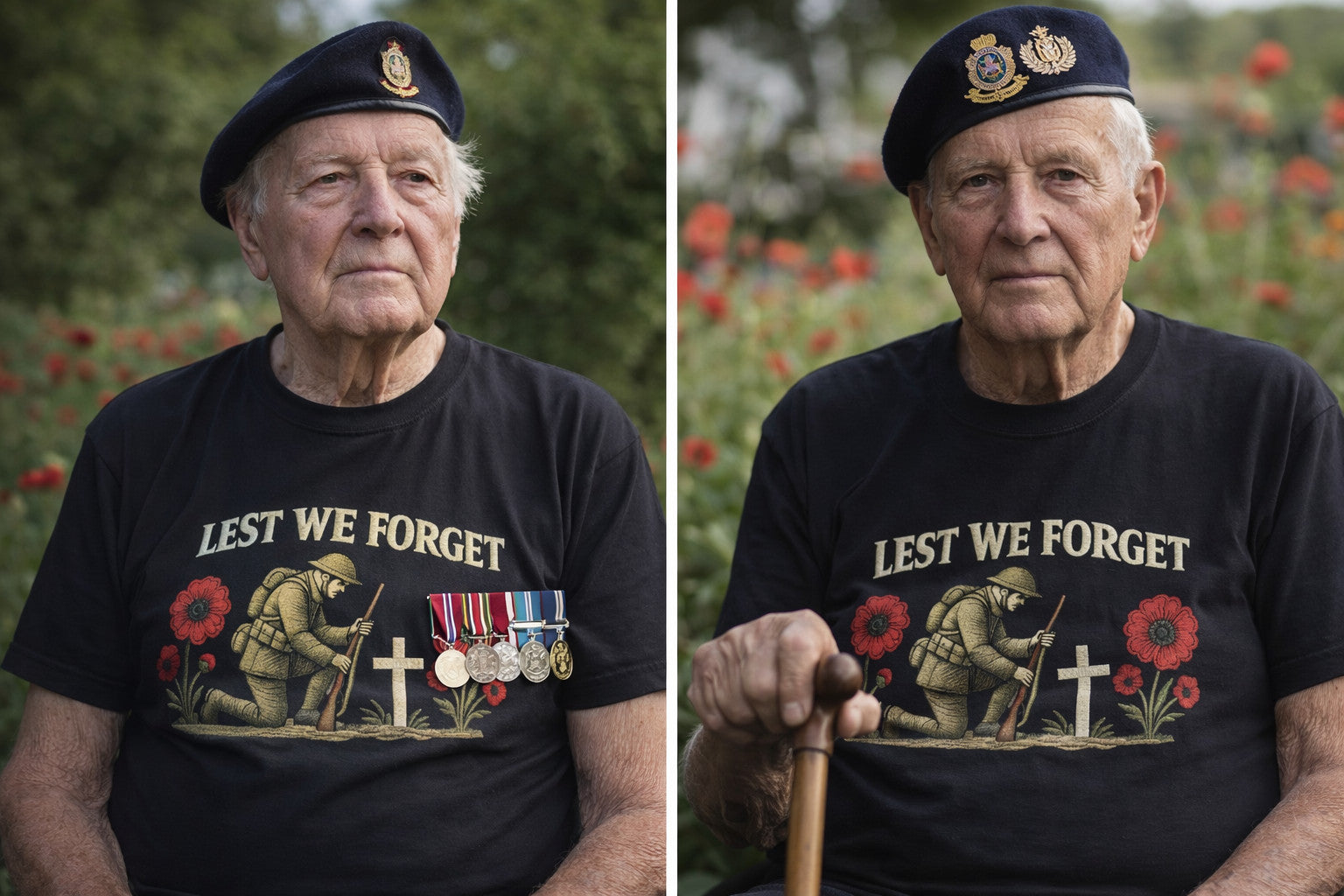 Lest We Forget T Shirt Anzac Day honour War Soldiers Soft Cotton Shirt Shirts