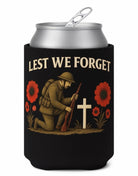 Lest We Forget Stubby Holder - Anzac Day honour War Soldiers Bottle Stubbie Gift