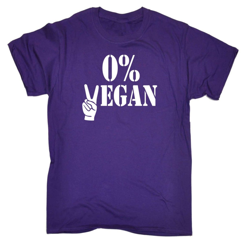 0 Percent Vegan - Mens Funny T-Shirt Tshirts - 123t Australia | Funny T-Shirts Mugs Novelty Gifts