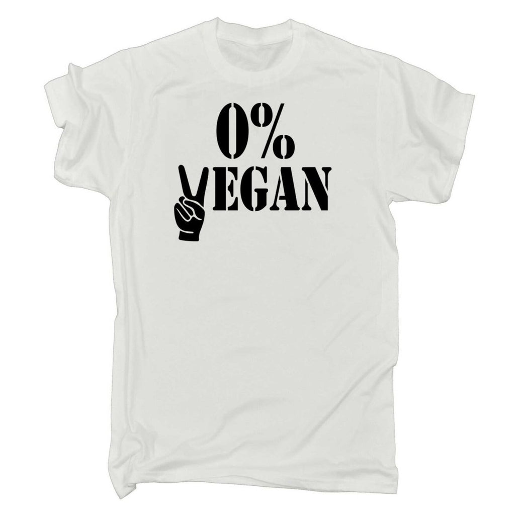 0 Percent Vegan - Mens Funny T-Shirt Tshirts - 123t Australia | Funny T-Shirts Mugs Novelty Gifts