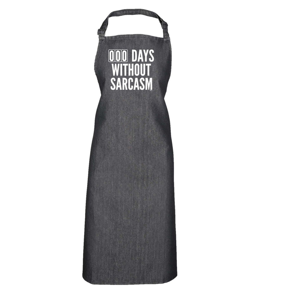 000 Days Without Sarcasm - Funny Novelty Kitchen Adult Apron - 123t Australia | Funny T-Shirts Mugs Novelty Gifts