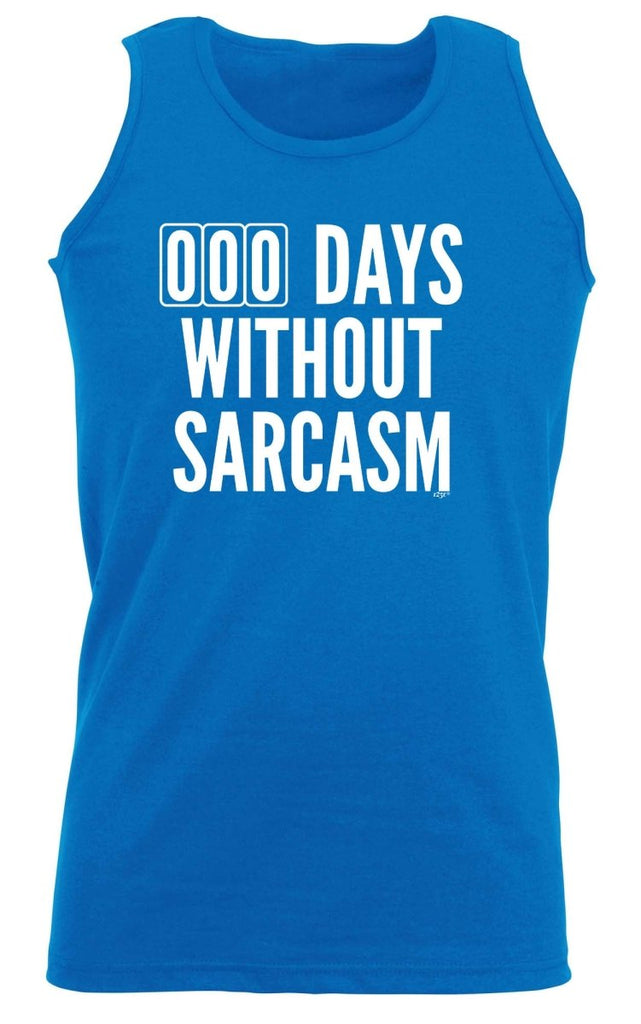 000 Days Without Sarcasm - Funny Novelty Vest Singlet Unisex Tank Top - 123t Australia | Funny T-Shirts Mugs Novelty Gifts