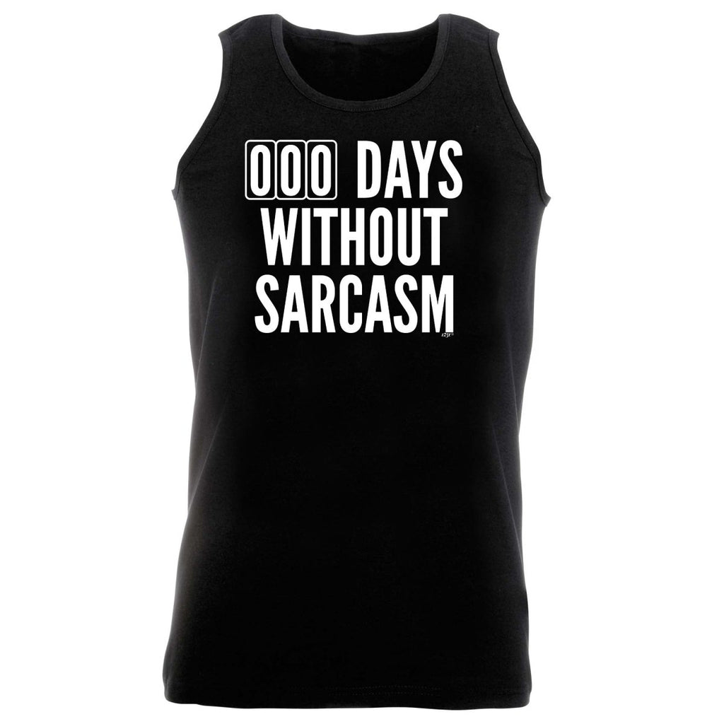 000 Days Without Sarcasm - Funny Novelty Vest Singlet Unisex Tank Top - 123t Australia | Funny T-Shirts Mugs Novelty Gifts