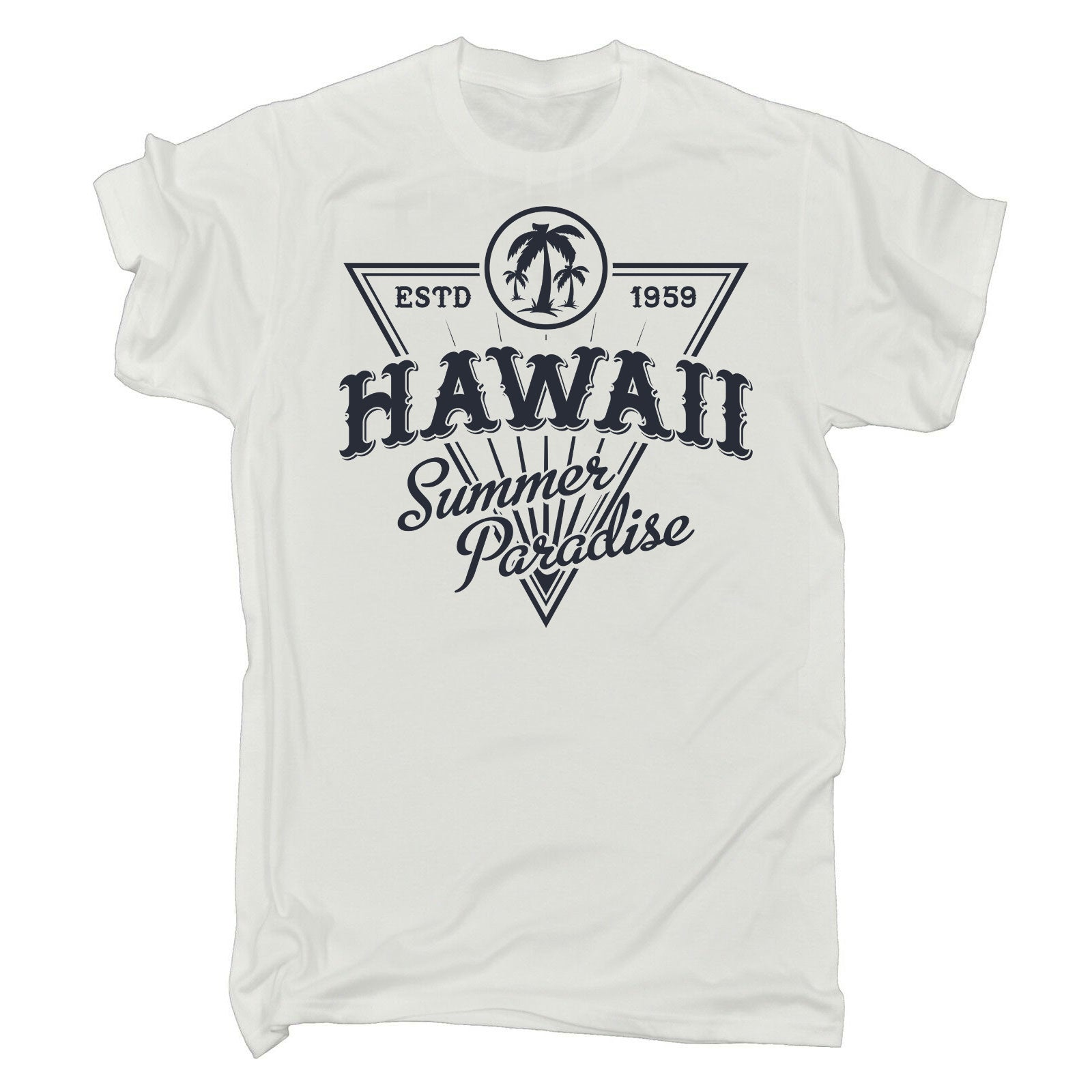 Hawaii Beach Summer Paradise - Mens Funny T-Shirt Tshirts