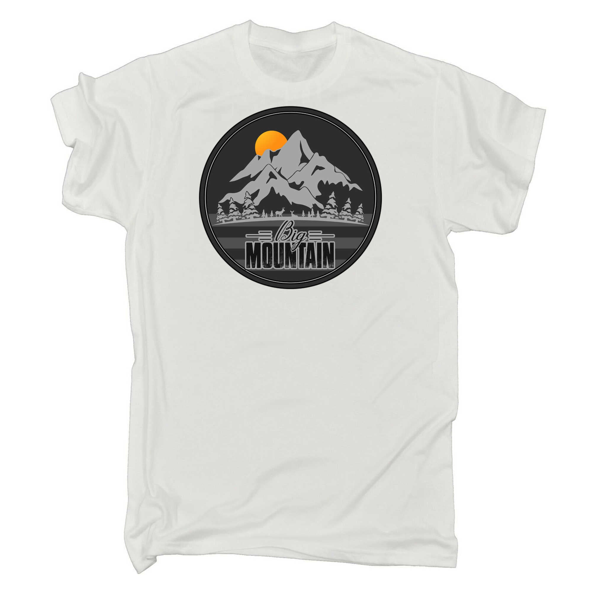 Big Mountain Sun Climbing - Mens 123t Funny T-Shirt Tshirts