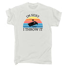 Im Sexy And I Throw It Cornhole - Mens 123t Funny T-Shirt Tshirts