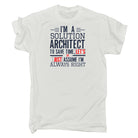 Im A Solution Architect To Save Time - Mens 123t Funny T-Shirt Tshirts