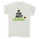Jolly Enough Christmas Santa - Mens Funny T-Shirt Tshirts