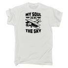 My Soul Is In The Sky Plane Pilot - Mens 123t Funny T-Shirt Tshirts
