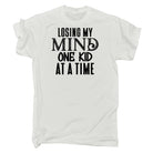 Losing My Mind One Kid At A Time Mum Mother Father Parent - Mens 123t Funny T-Shirt Tshirts