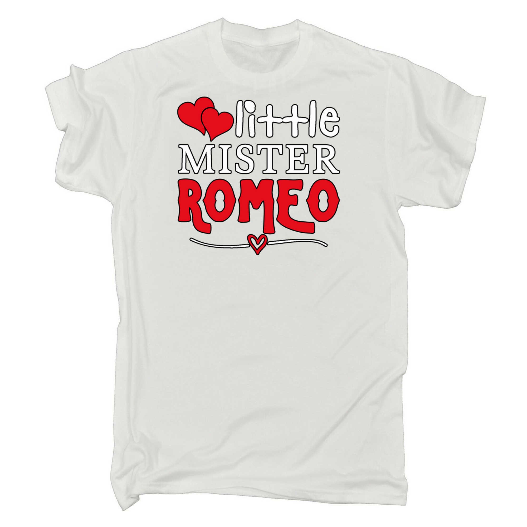 Little Mister Romeo Valentines Day - Mens 123t Funny T-Shirt Tshirts
