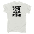Shut Up And Fish Fishing - Mens 123t Funny T-Shirt Tshirts