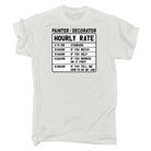 Painter Decorator Hourly Rate - Mens 123t Funny T-Shirt Tshirts