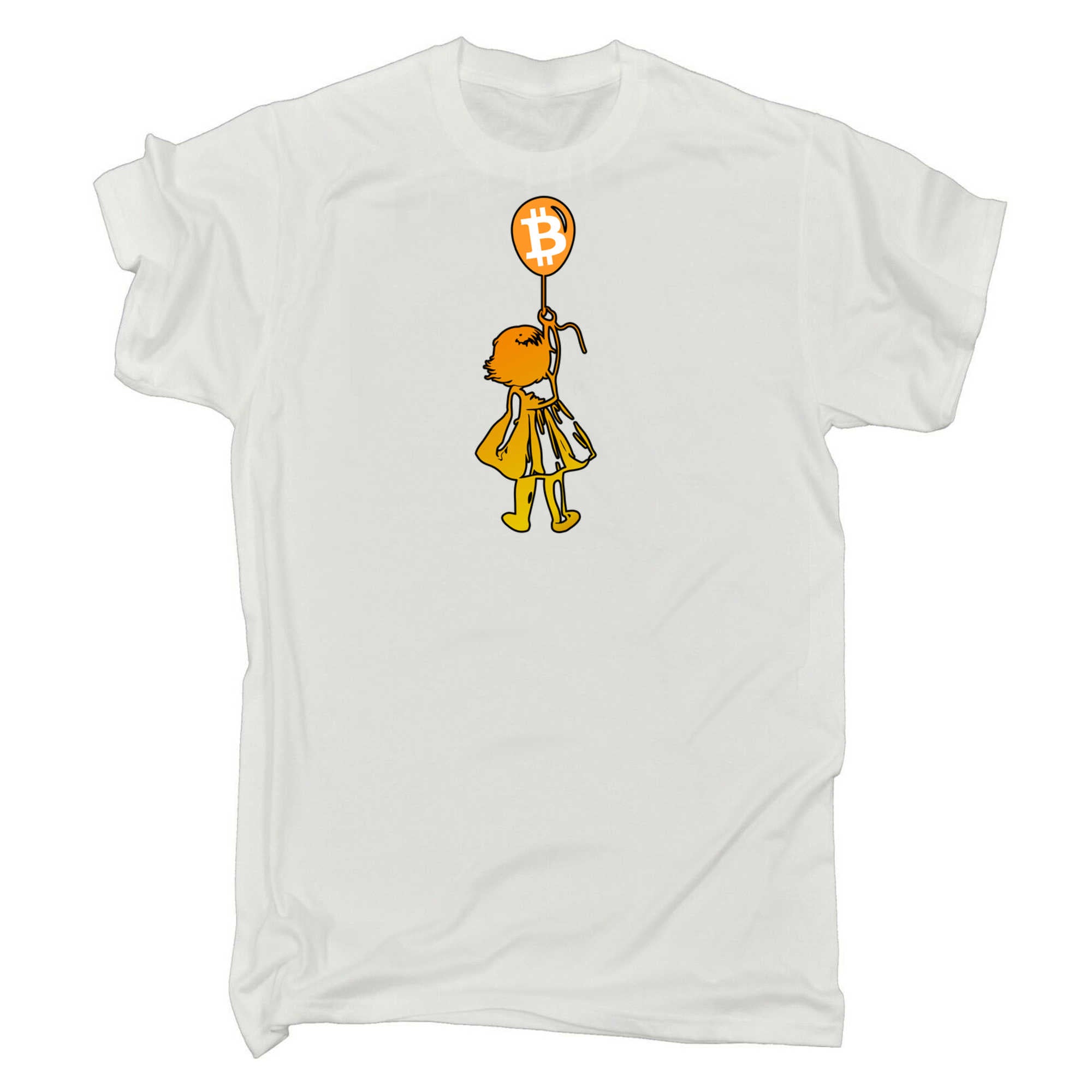 Girl With Balloon Crypto Bitcoin For Cypherpunks - Mens 123t Funny T-Shirt Tshirts