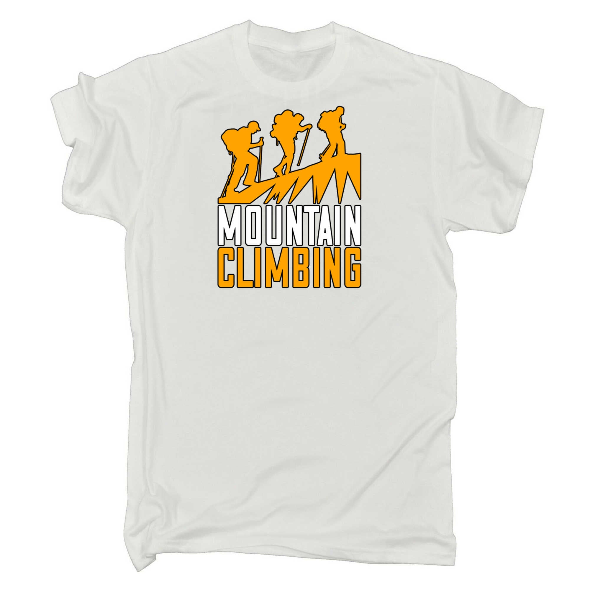 Mountain Climbing Hiking - Mens 123t Funny T-Shirt Tshirts