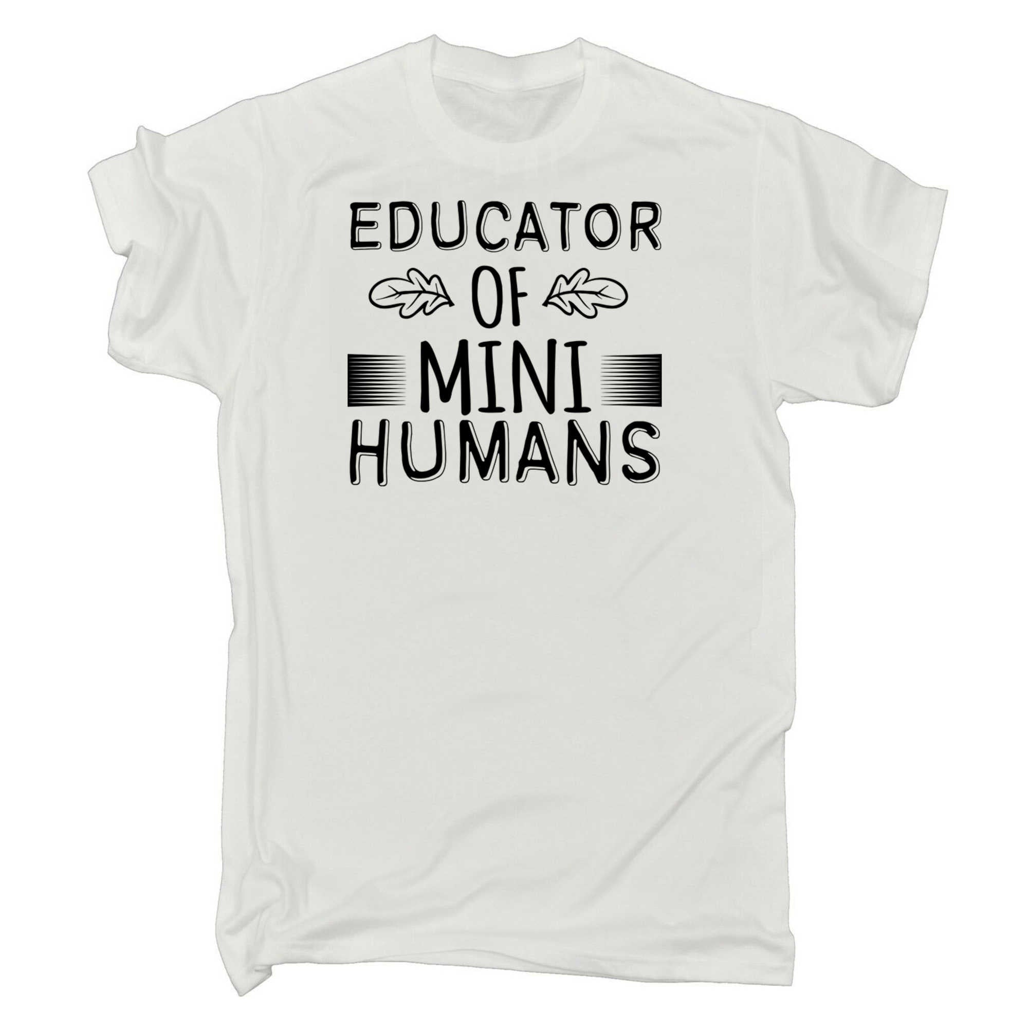 Educator Of Mini Humans Teacher - Mens 123t Funny T-Shirt Tshirts