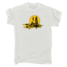 Melting Smile Face Retro  Happy Emoticon - Mens 123t Funny T-Shirt Tshirts