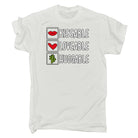 Kissable Loveable Huggable Heart Love Valentines Day - Mens 123t Funny T-Shirt Tshirts