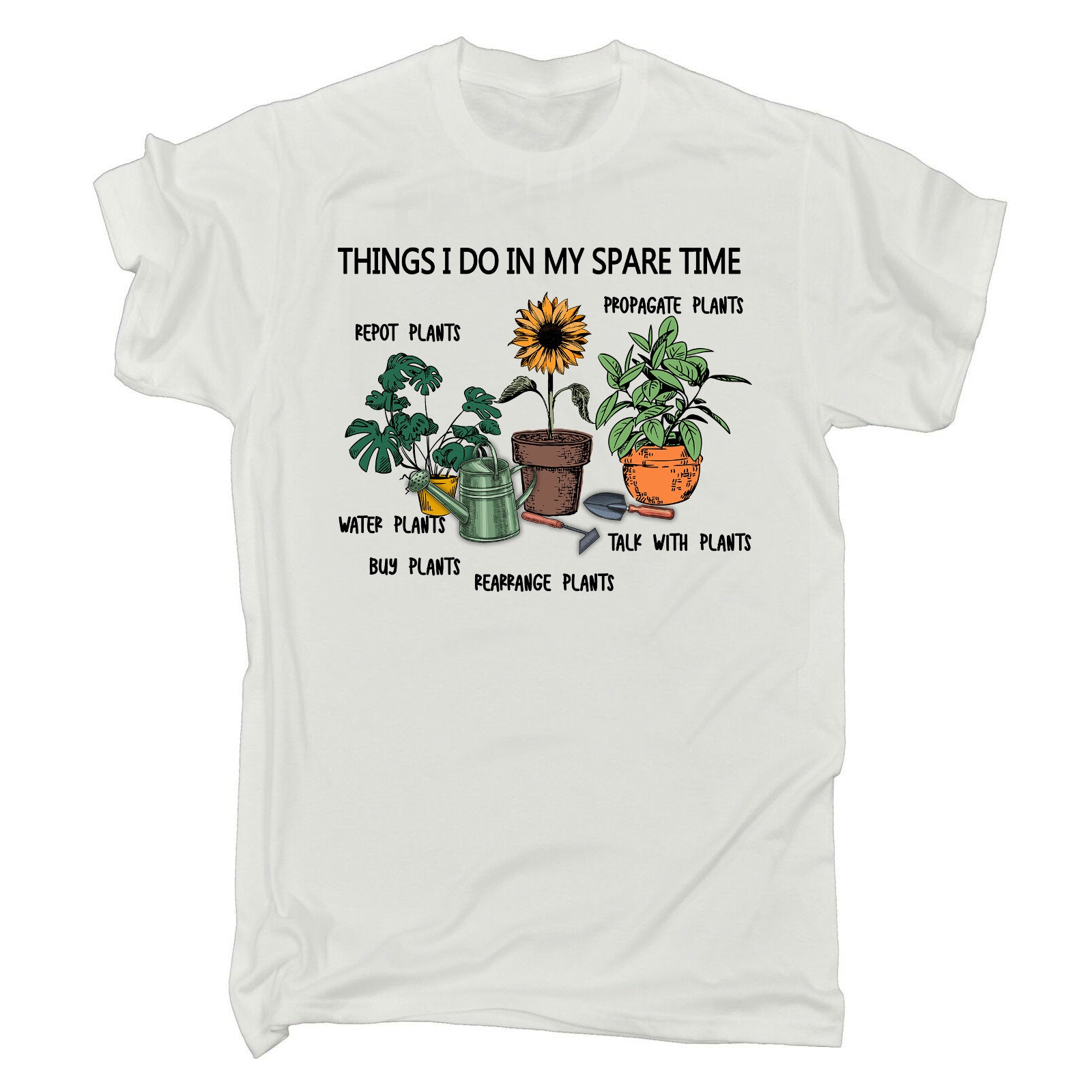Things I Do In Spare Time Gardening - Mens Funny T-Shirt Tshirts