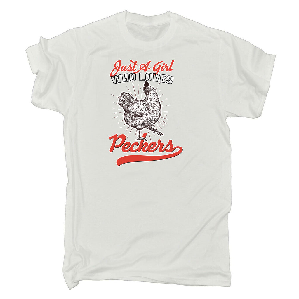 Just A Girl Who Loves Peckers - Mens Funny T-Shirt Tshirts
