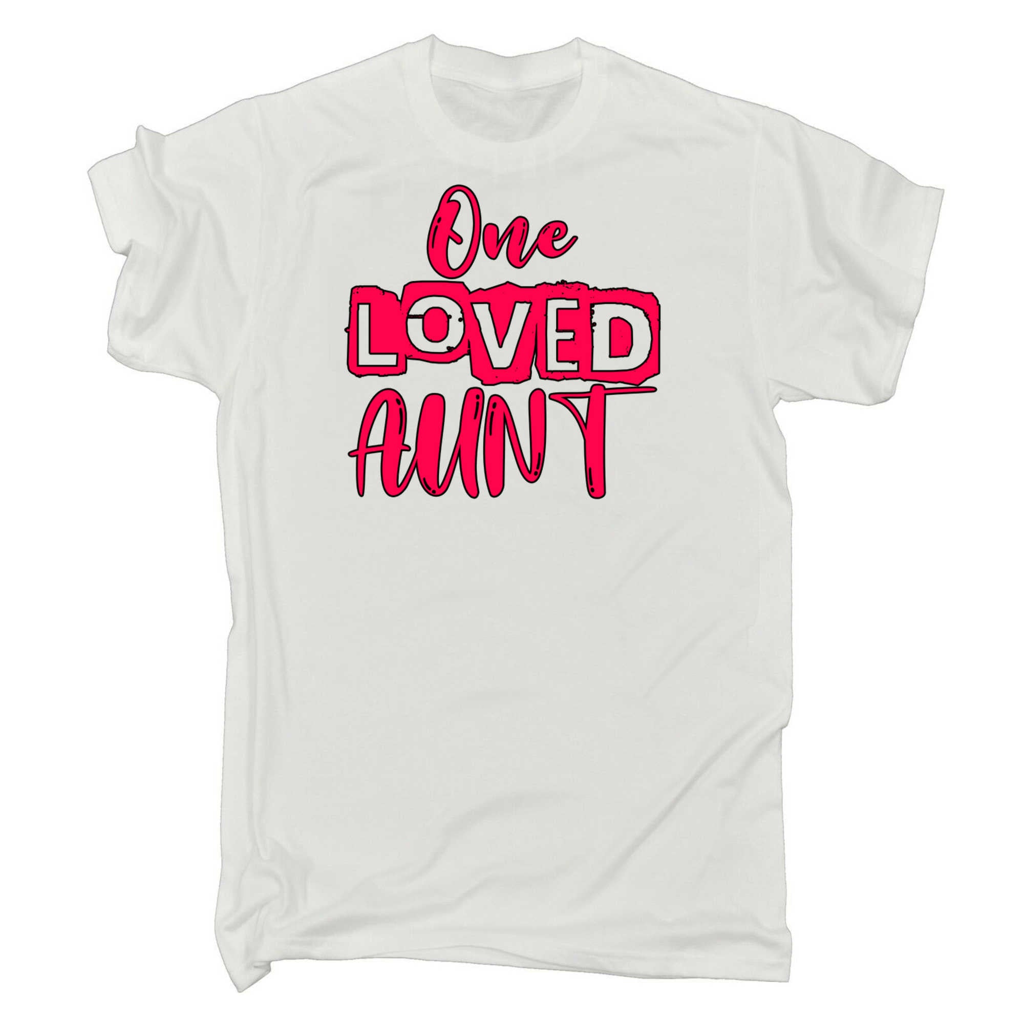 One Loved Aunt Auntie - Mens 123t Funny T-Shirt Tshirts