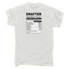 Drafter Nutrition Facts - Mens 123t Funny T-Shirt Tshirts