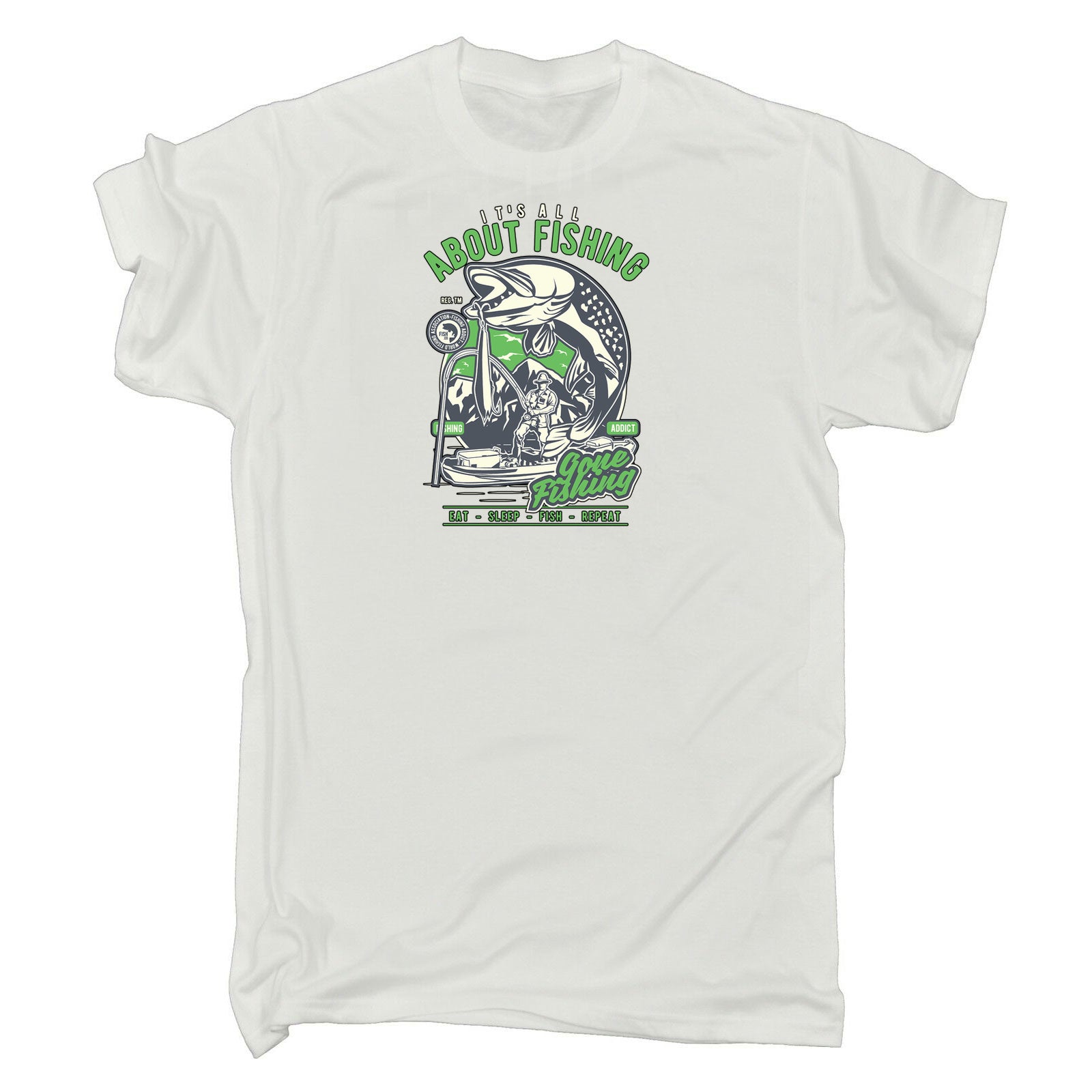 Its All About Fishing Fish - Mens 123t Funny T-Shirt Tshirts