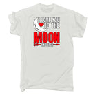 I Love You To The Moon And Back Valentines Day - Mens 123t Funny T-Shirt Tshirts