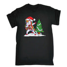 Xmas Unicorn Dab Dabbing Around Christmas Tree - Mens Funny T-Shirt Tshirts