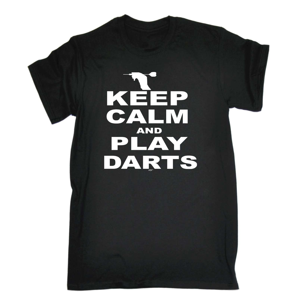 Keep Calm And Play Darts - Mens Funny T-Shirt Tshirts