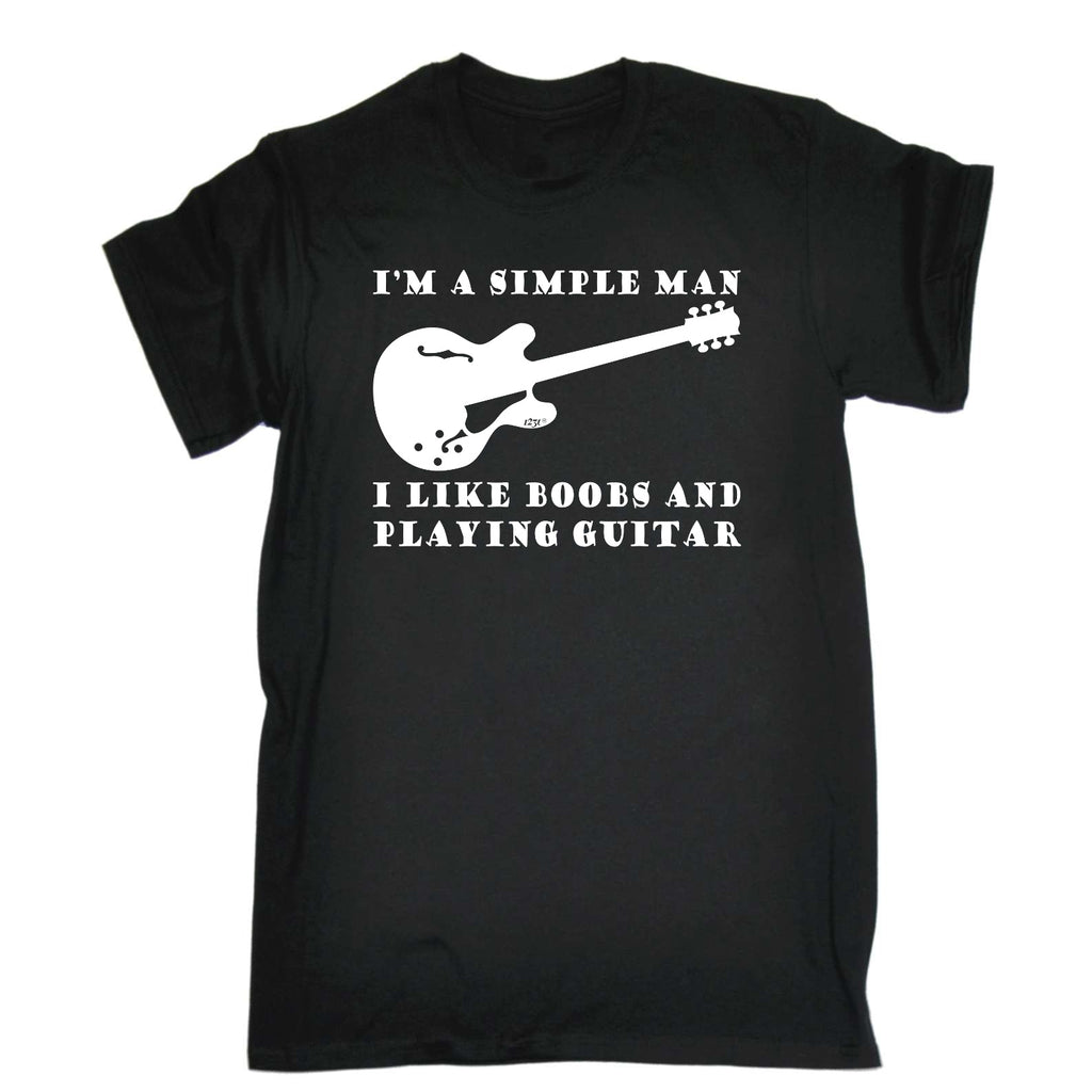 I'M Simple B  B Playing Guitar Music - Mens Funny T-Shirt Tshirts