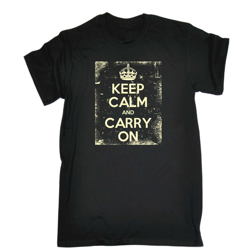 Keep Calm And Carry On Frame - Mens Funny T-Shirt Tshirts