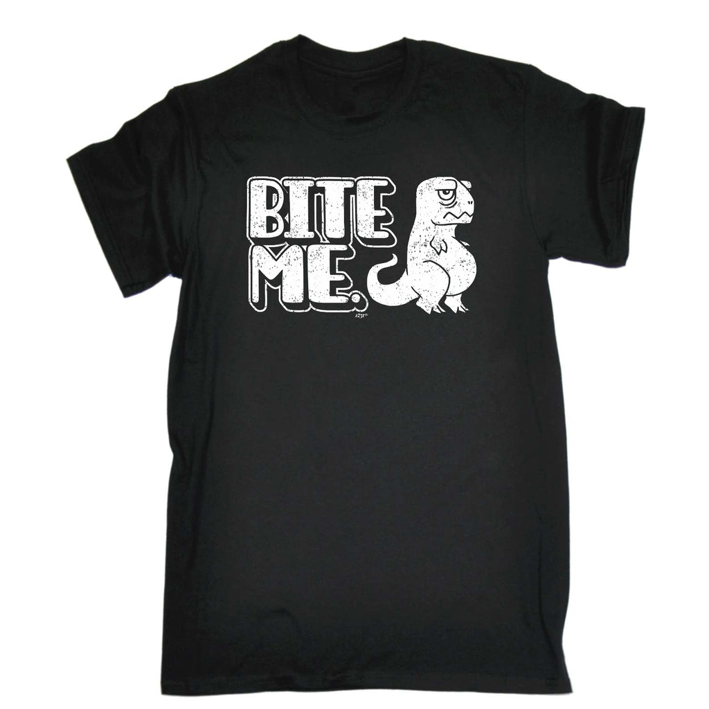 Bite Me Dinosaur - Mens Funny T-Shirt Tshirts