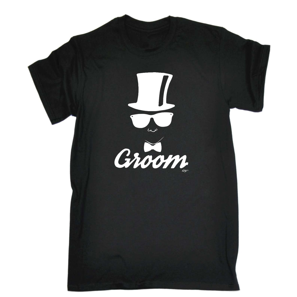 Groom Glasses Top Hat Married - Mens Funny T-Shirt Tshirts