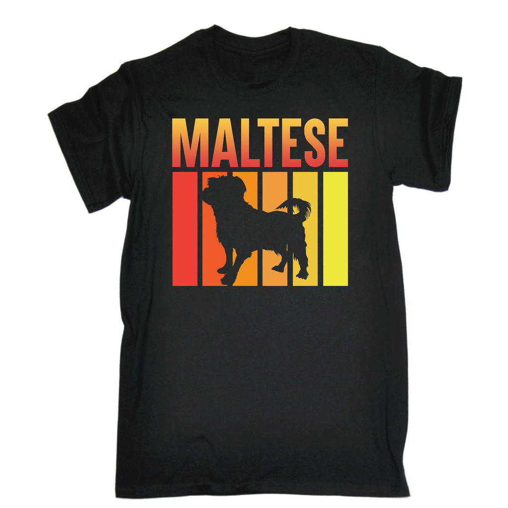 Maltese Terrier Dog Hound Puppy - Mens Funny T-Shirt Tshirts