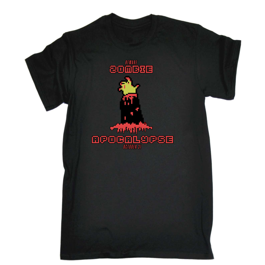 Beware Zombie Apocalypse Halloween - Mens Funny T-Shirt Tshirts